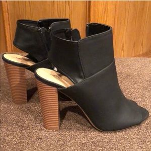 Express Ankle Peep Toe  Booties